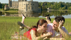 Relaxing at Leeds Castle