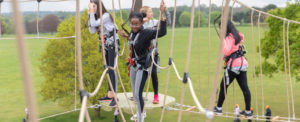 Children on the High Ropes course