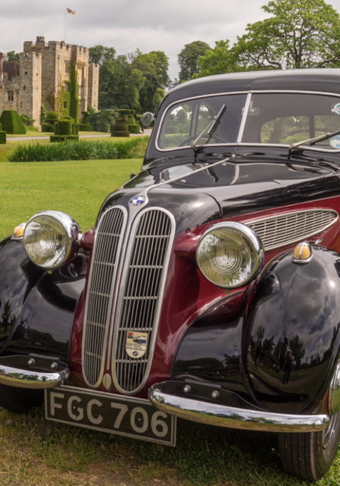 Cars at The Castle at Hever Castle &amp; Gardens Kent