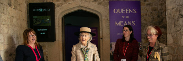 Leeds Castle in Kent welcomed Her Royal Highness Princess Alexandra, The Hon Lady Ogilvy, Patron of the Leeds Castle Foundation, to formally open the new cinematic ‘Queens with Means’ attraction.
